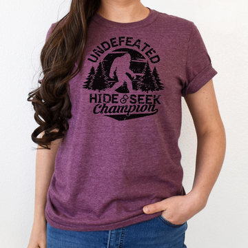 Undefeated Hide & Seek Champion Bigfoot T-Shirt