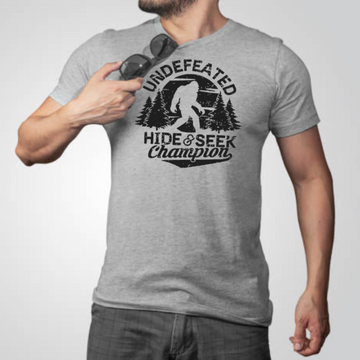 Undefeated Hide & Seek Champion Bigfoot T-Shirt